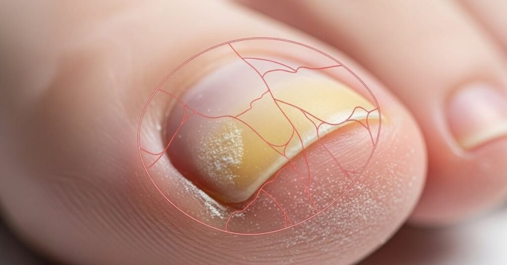 how to treat toenail fungus at home — what toenail fungus looks like under the nail