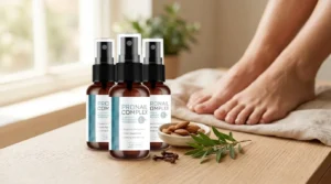 ProNail Complex mist spray bottle with natural botanical ingredients including tea tree and clove, representing ProNail Complex nail health spray review