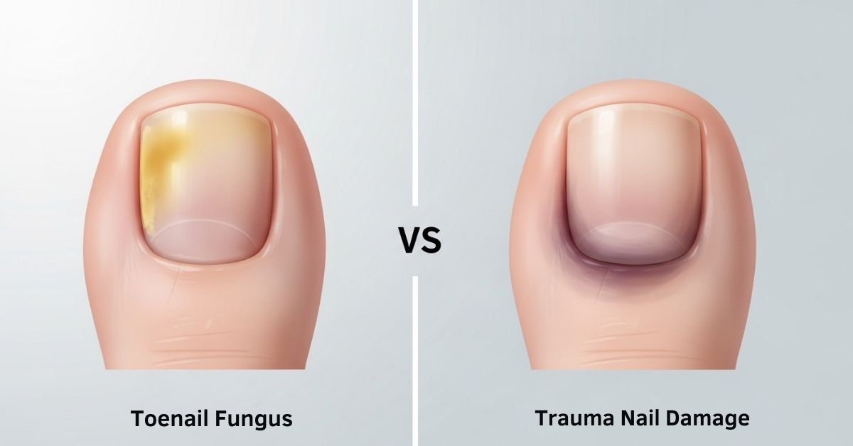 Toenail Fungus vs Trauma Nail Damage: How to Tell the Difference (2026 Guide)