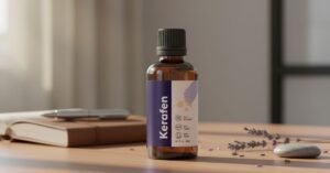 Kerafen toenail fungus oil bottle used for improving nail health and supporting healthier nails